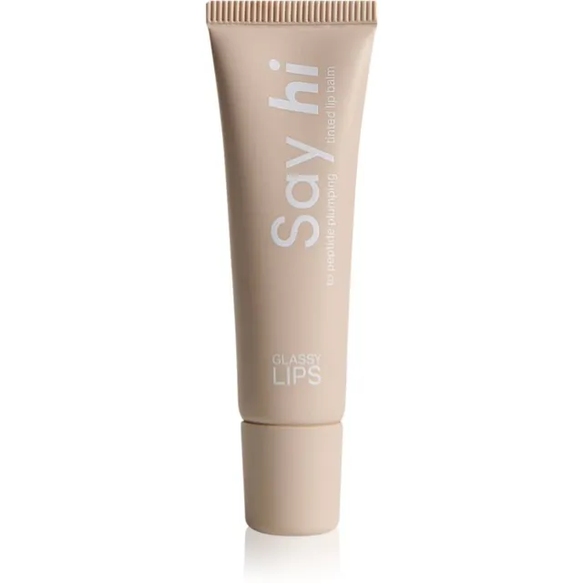 Say Hi Glassy Lips Toonitud huulepalsam peptiididega varjund Coral 10 ml