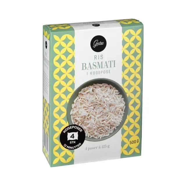 Basmati riis 4x125g, GESTUS, 500g