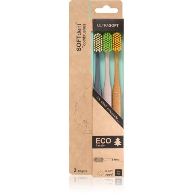 SOFTdent ECO Ultra Soft Hambahari 3 tk