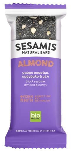Musta seesami- ja meebatoon mandlitega „Almond Noir“, ökoloogiline