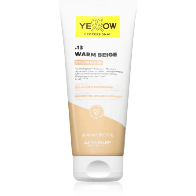 Yellow Professional Color Mask Kinnistav värvimask varjund .13 Warm Beige 200 ml
