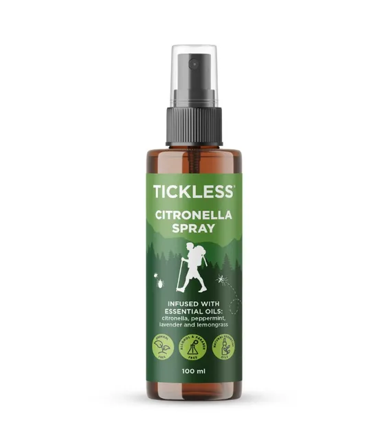 TICKLESS PUUGI- JA KIRBUVASTANE SPREI CITRONELLA INIMESTELE 100 ML