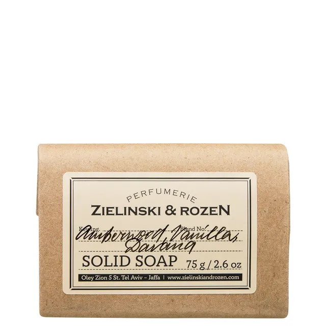 ZIELINSKI & ROZEN Amberwood, Vanilla, Davana Solid Soap 75g