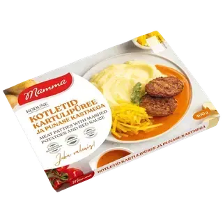 Mamma Kotletid Kartulipüree Ja Punase Kastmega
