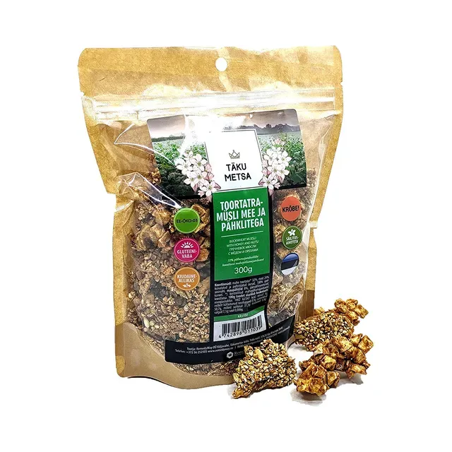 Toortatramüsli mee ja pähklitega, TÄKUMETSA, 300 g