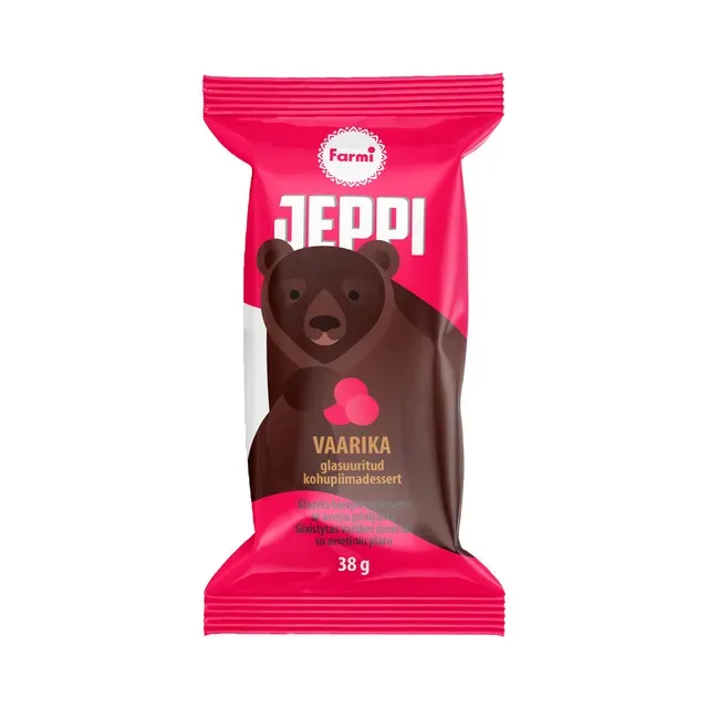 Kohupiimadessert vaarikatäidisega, JEPPI, 38 g
