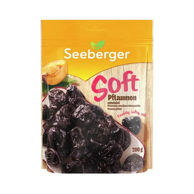 Kuivatatud ploomid kivideta, SEEBERGER, 200 g