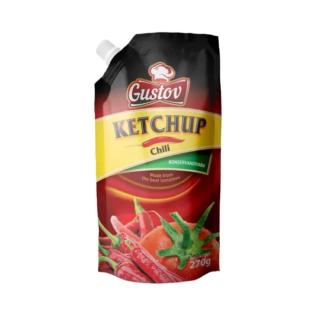 Ketšup, tšilliga, GUSTOV, 270g