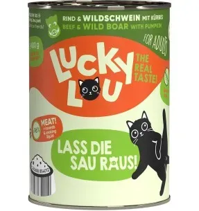 Lucky Lou konserv kassile veise- ja metssealihaga, teraviljavaba