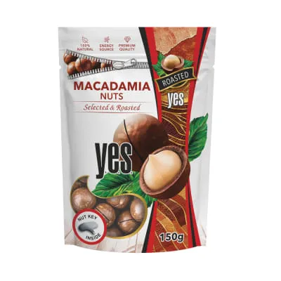 Makadaamiapähklid röstitud Yes 150g