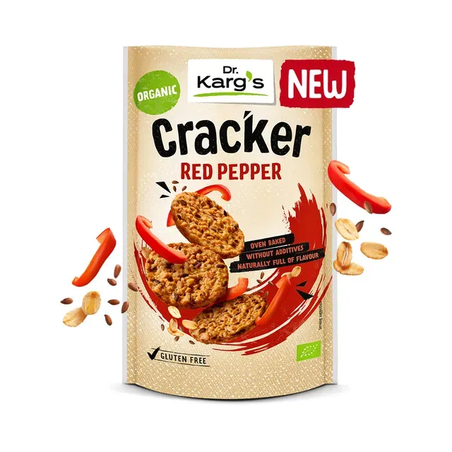 Cracker Red Pepper, mahe, DR. KARG, 85 g
