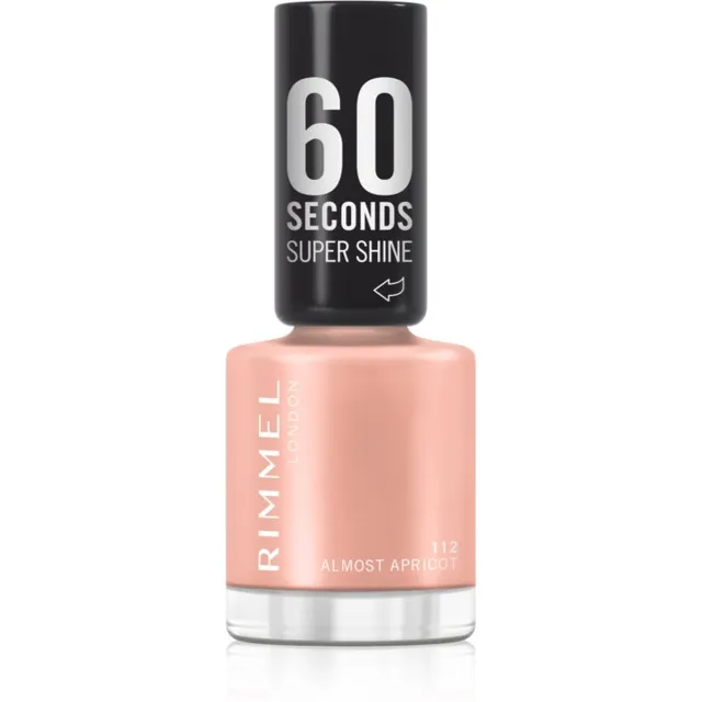 Rimmel 60 Seconds Super Shine Küünelakk varjund 112 Almost Apricot 8 ml