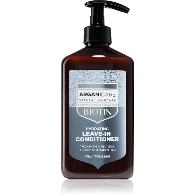 Arganicare Biotin Leave-In Conditioner Juustesse jäetav palsam kuivadeleja kahjustatud juustele 400 ml
