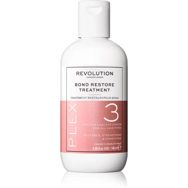 Revolution Haircare Plex No.3 Bond Restore Treatment Intensiivne juuksehooldus kuivadeleja kahjustatud juustele 100 ml