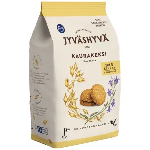 100% kaerajahust kaeraküpsised, JYVÄSHYVÄ, 350 g