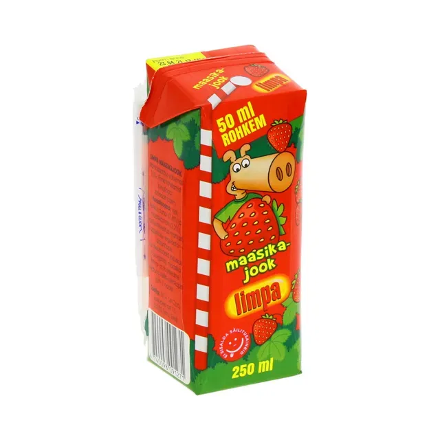 Maasika kõrrejook, LIMPA, 250 ml