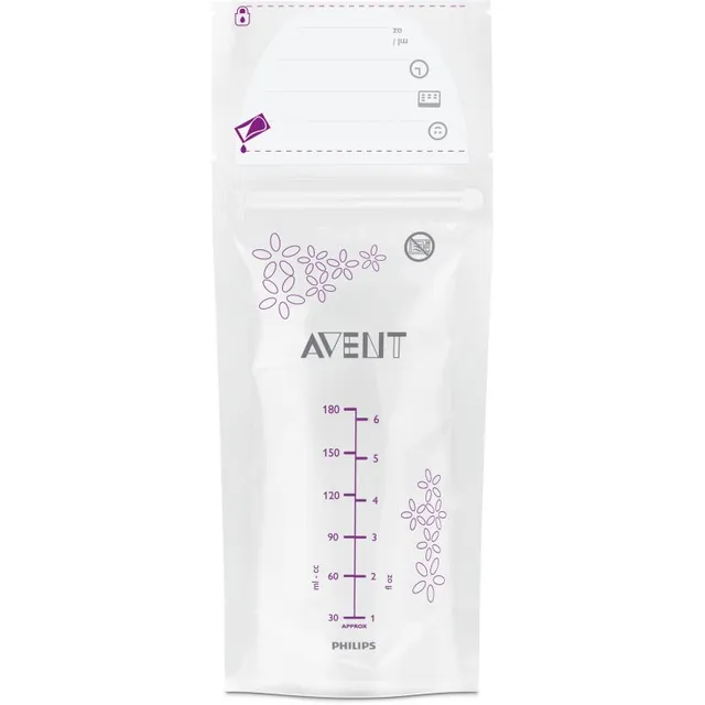 Philips Avent Breast Milk Bags SCF603/25 kott rinnapiima säilitamiseks 25x180 ml