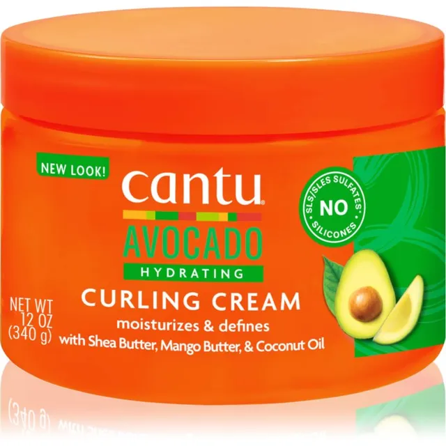 CANTU Avocado Curling Cream Juuksekreem lokkis juustele 340 g