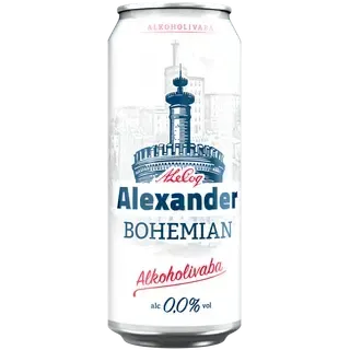 Alkoholivaba õlu Bohemian, ALEXANDER, 500 ml