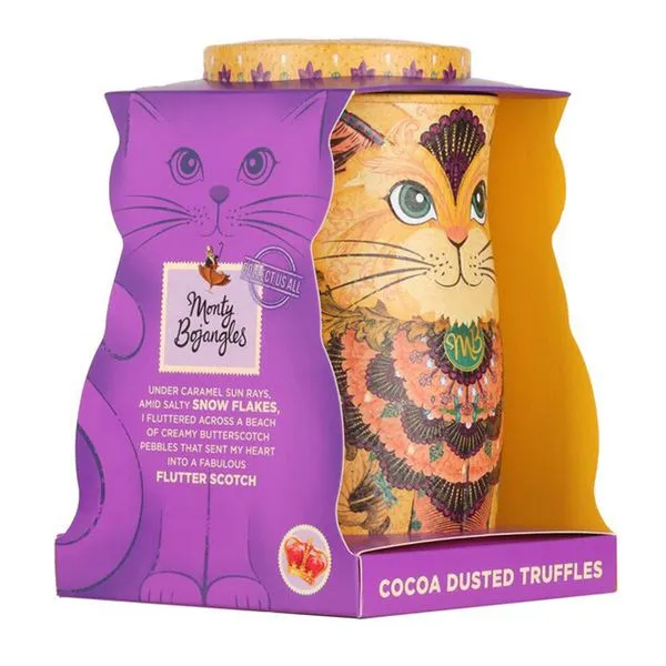Kakaotrühvlid butterscotchi laastudega savanna gold cat 135