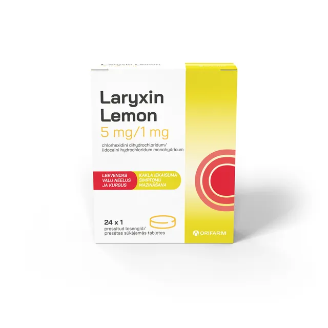 LARYXIN LEMON LOSENG 5MG/1MG N24