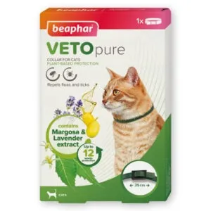 Beaphar Veto Bio Band parasiite (puuke, kirpe, sääski) tõrjuv kaelarihm kassidele