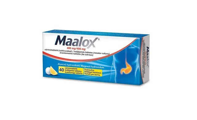 MAALOX SUHKRUVABA NÄRIMISTBL 400MG+400MG N40