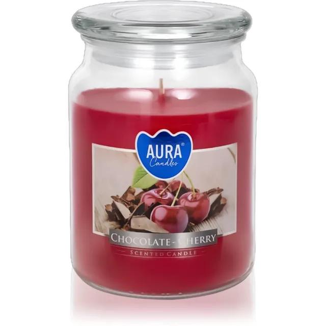 BISPOL Premium Line Chocolate - Cherry lõhnaküünal 500 ml