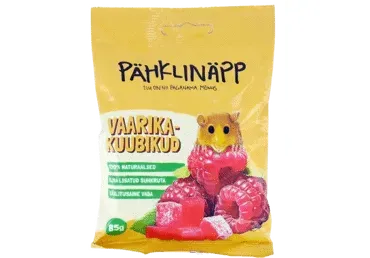 Pähklinäpp Vaarikakuubikud 85g