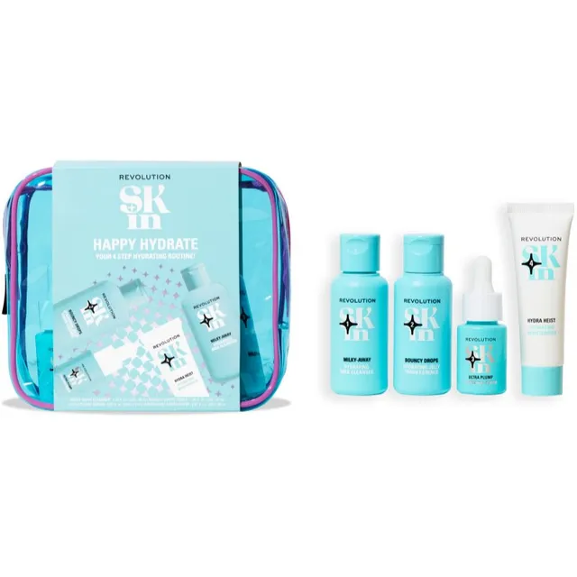 Revolution Skincare Happy Hydrate 4 Step Starter Kit Kinkekomplekt näole