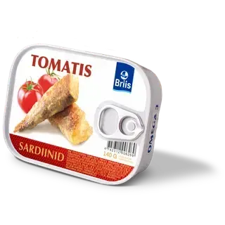 Briis Balti Sardiinid Tomatis 140 G