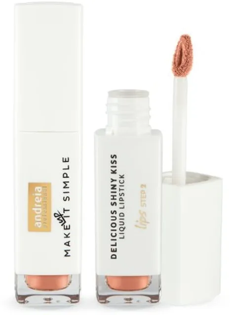Andreia Makeup Delicious Shiny Kiss Liquid Lipstick (6mL) G05 Terracotta Nude