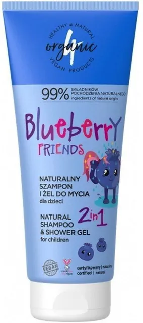 4Organic Shampoo And Shower Gel 2in1 (200mL)