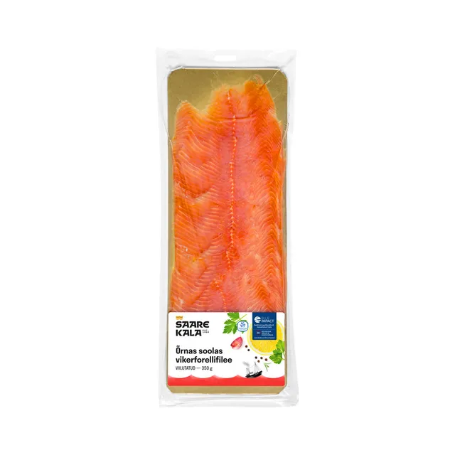 Õrnas soolas vikerforellifilee viil, SAARE KALA, 350 g