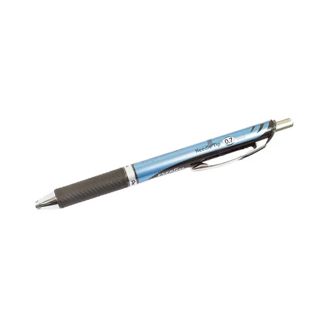 Geelpliiats lülitiga 0,5mm EnerGel Premium must, PENTEL, 1 tk