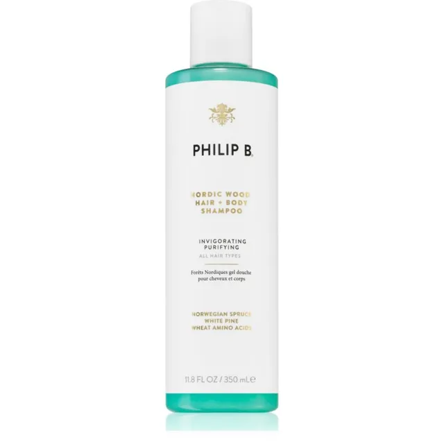 Philip B. White Label Nordic Wood Puhastav šampoon kehale ja juustele 350 ml