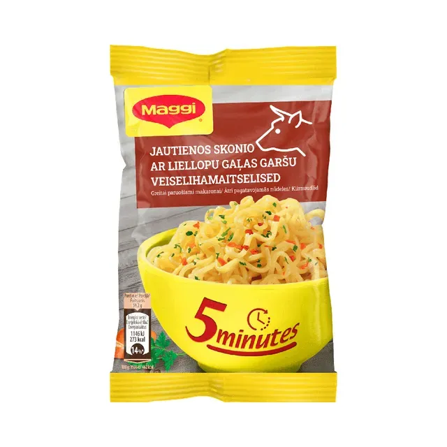 Kiirnuudlid veiselihamaitselised, MAGGI, 59,2g