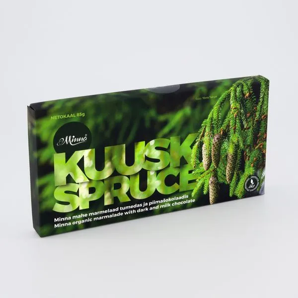 Mahe marmelaad kuusk piima- ja tumedas šokolaadis 85g