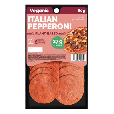 Taimne vorst Italian Pepperoni Veganic 80g