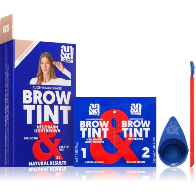 A.N.D. Beauty Brow Tint Kulmuvärv varjund Light Brown 3x1.67 ml