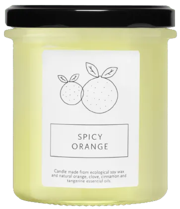 Sojavahast küünal SPICY ORANGE