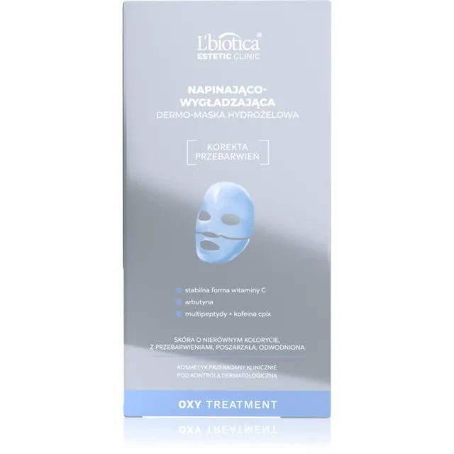 L’biotica Estetic Clinic Oxy Treatment Intensiivne hüdrogeelmask pinguldava toimega 1 tk