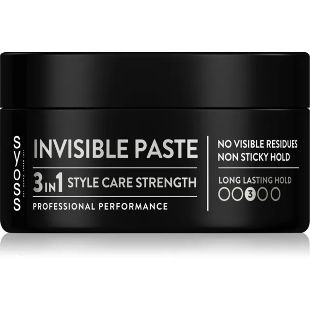Syoss Invisible Hold Läbipaistev keskmise hoidvusega soengupasta 100 ml