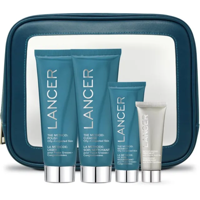 LANCER THE METHOD INTRO KIT Oily-Congested Skin Kinkekomplekt rasusele nahale