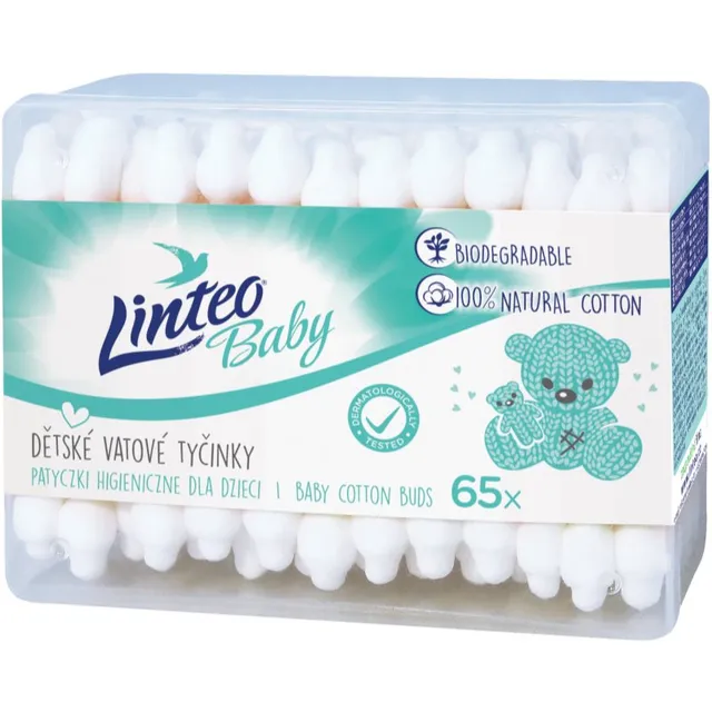 Linteo Baby vatitikud lastele 65 tk