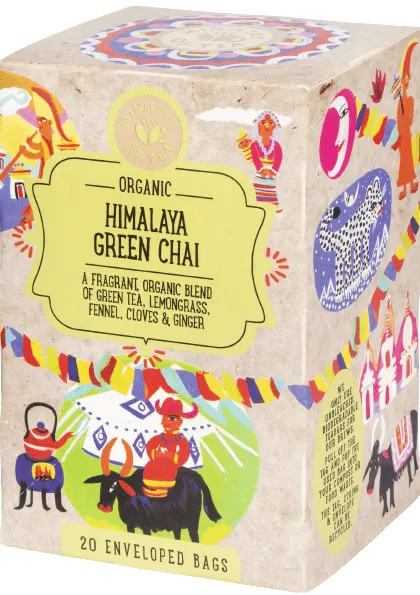 Roheline tee vürtsidega Himalaya Green Chai, ökoloogiline, 20 pakki