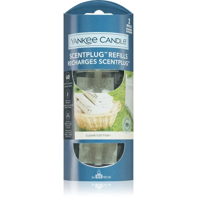 Yankee Candle Clean Cotton Elektriise hajuti täidis 2x18.5 ml