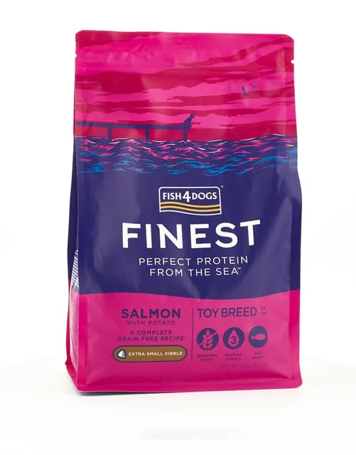 Fish4Dogs koera täissööt Finest extra/väike graanul lõhe/kartul 1,5kg