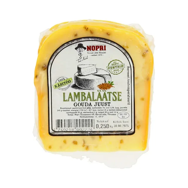 Gouda juust lambaläätsedega, NOPRI, 250 g