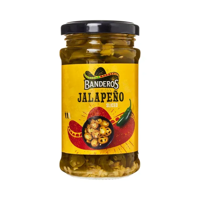 Jalapenod viilutatud, BANDEROS, 125 g